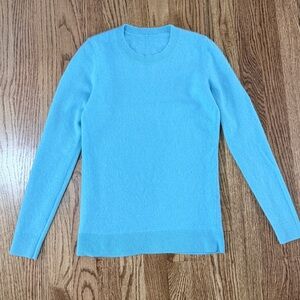 Talbots Aquamarine Cashmere Crewneck Sweater XS